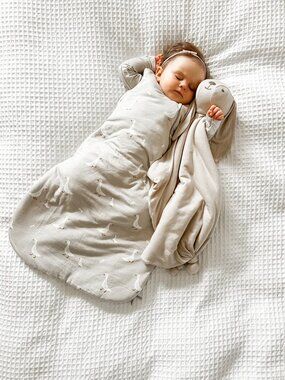 Gunamuna Transitional Swaddle Sleep Sack - Goose / 2.5 TOG